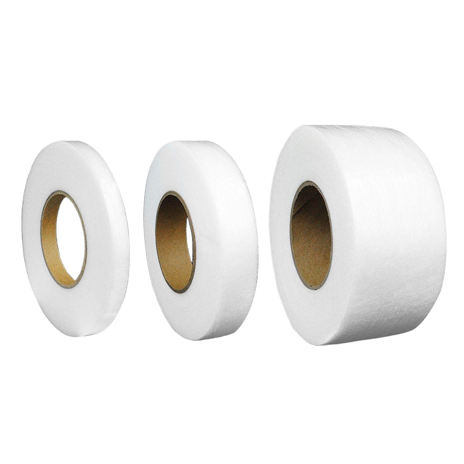 EOWVISN 3 Rolls Of Non-Woven Adhesive Fabric, Double-Sided Adhesive Fabric Roll, Hot Melt Double-Sided Lining Fabric, Double-Sided Adhesive Non-Woven Fabric, Adhesive Non-Woven Fabric