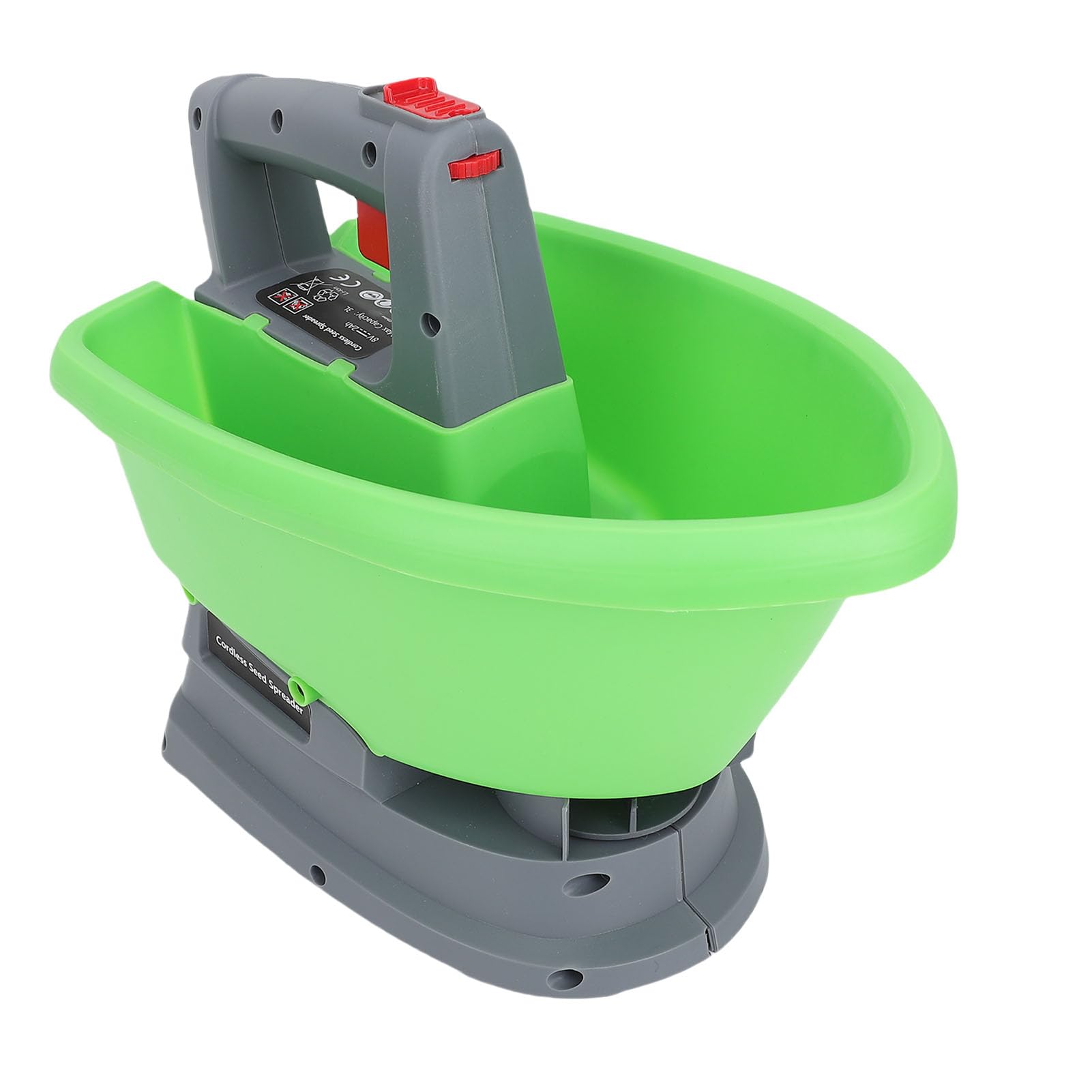 Spanditore Portatile da 3 Litri, Motore Silenzioso da 2600 Giri/min, Alimentato a Batteria, Impugnatura Ergonomica per Fertilizzante, Salgemma, Ghiaccio Sciolto