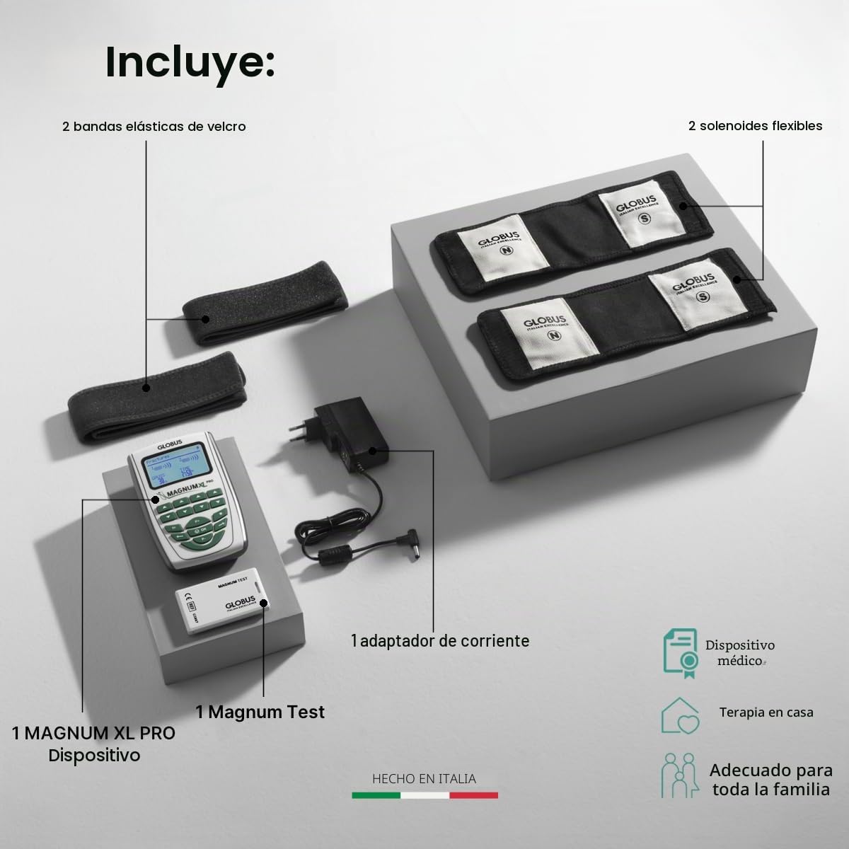 GLOBUS | Magnum XL Pro, magnetoterapia con 46 programas para Tratar trastornos osteoarticulares