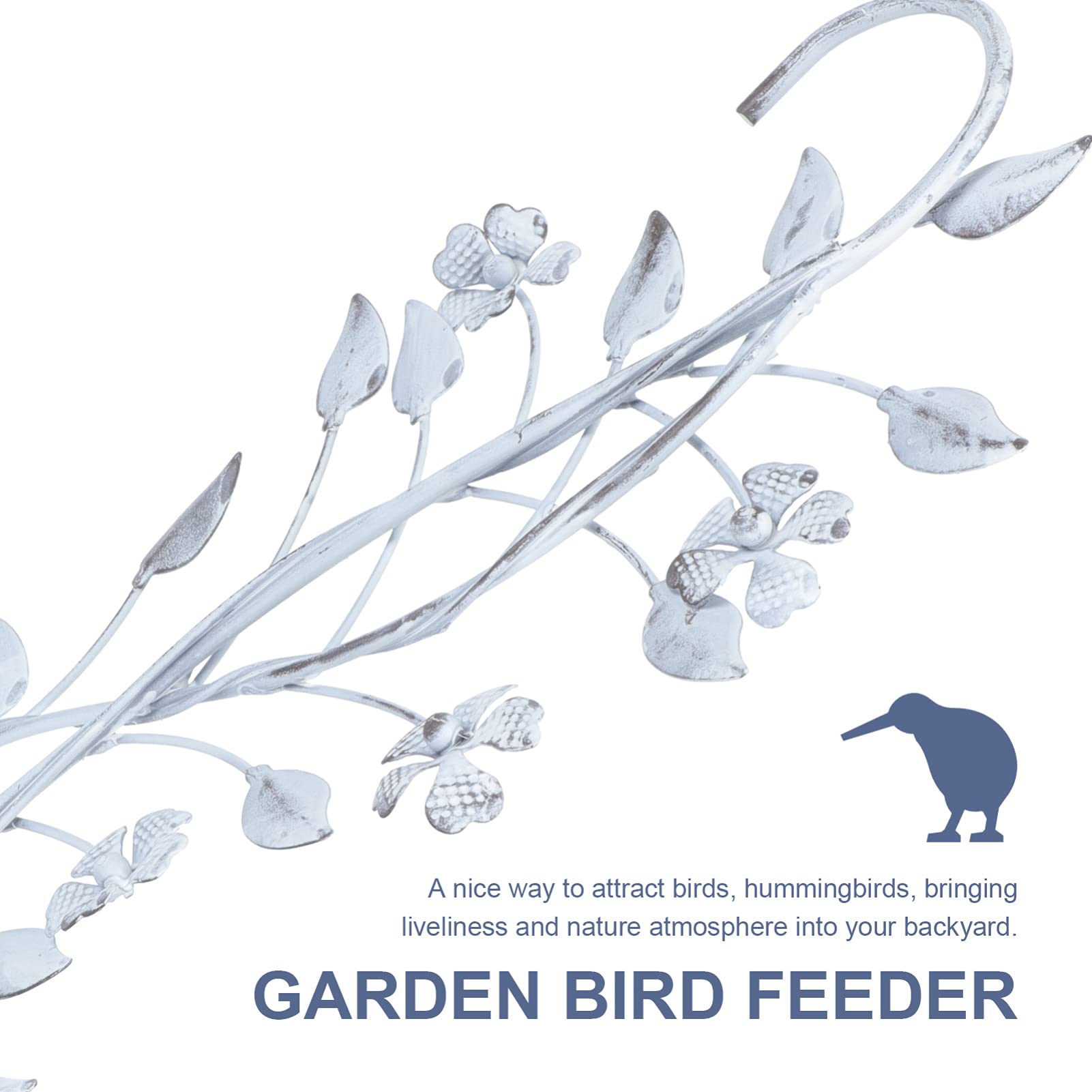 Toddmomy 1pezzi Mangiatoia per Uccelli da Giardino in Ferro Contenitore per Cibo per Uccelli dal Design Retrò Decorazione da Appendere per Parco
