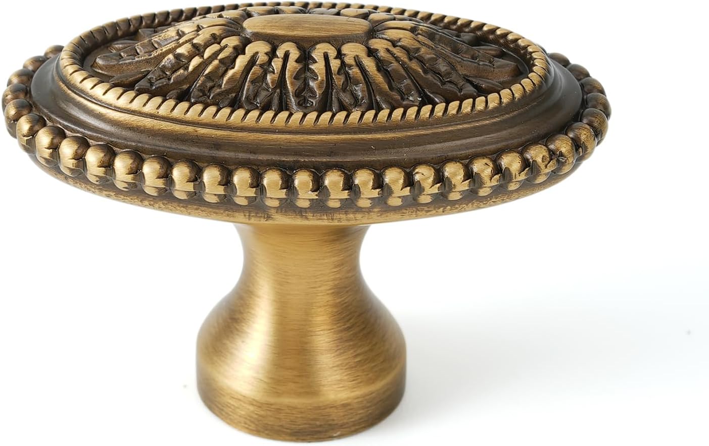 Cabinet Knobs 3 Pack 1.77 Inch, Antique Brass Cabinet Knobs Brass Haplopore, Brass Cabinet Knobs for Cabinets Drawers Cabinets Bathrooms
