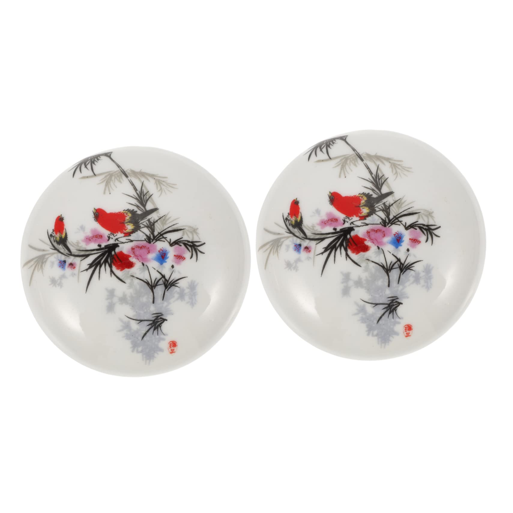 STOBOK 4pezzi Tampone per Calligrafia Ceramica da Stile Cinese Multiuso e Riutilizzabile per Artisti e Studenti