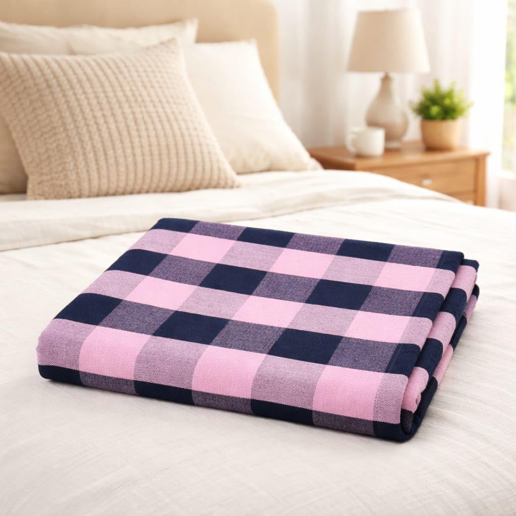 Chennimalai Cotton Bedsheet - Soft & Breathable Blanket -1 Chennimalai Cotton Bedsheet - Soft & Breathable Blanket -1