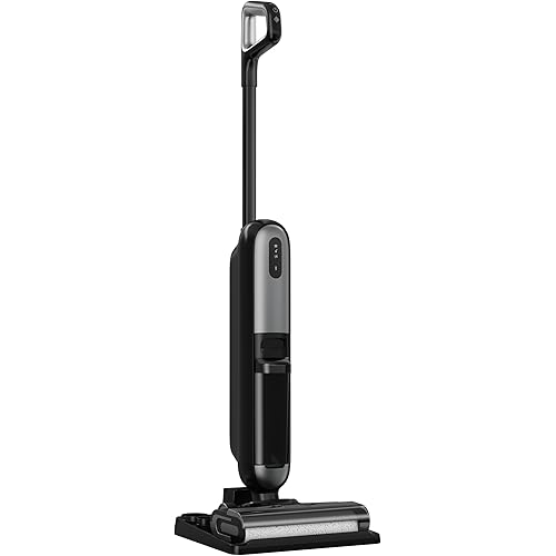Wet Dry Vacuum Cleaner, Cordless Floor Washer, Vacuum and Mop All in One with Auto Self-Cleaning, Dual Water Tank & Tangle-Free Brush Design, Dual-Edge Cleaning, Up to 35-Minute Runtime