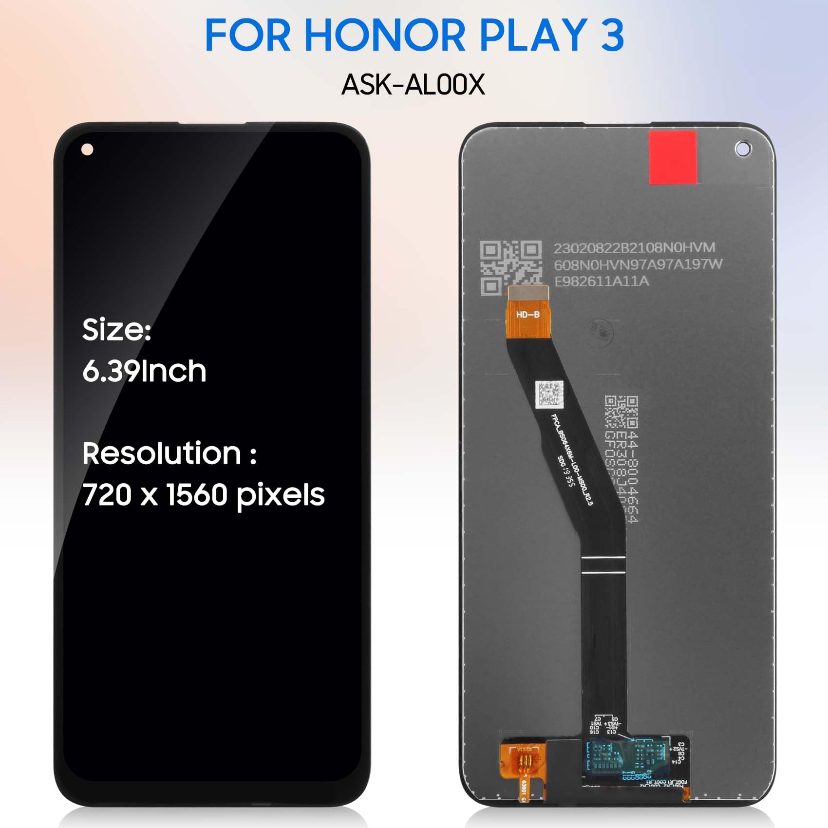 Ecran Huawei P9 Lite For Lite E/Enjoy 10/Huawei Y7p/Honor Play