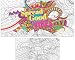 Naozinebi Giant Mandala Coloring Posters Large Motivational Coloring Posters Spread Good Vibes Jumbo Coloring Tablecloth Big Coloring DIY Drawing for kids Adults Art Craft Home Classroom Party