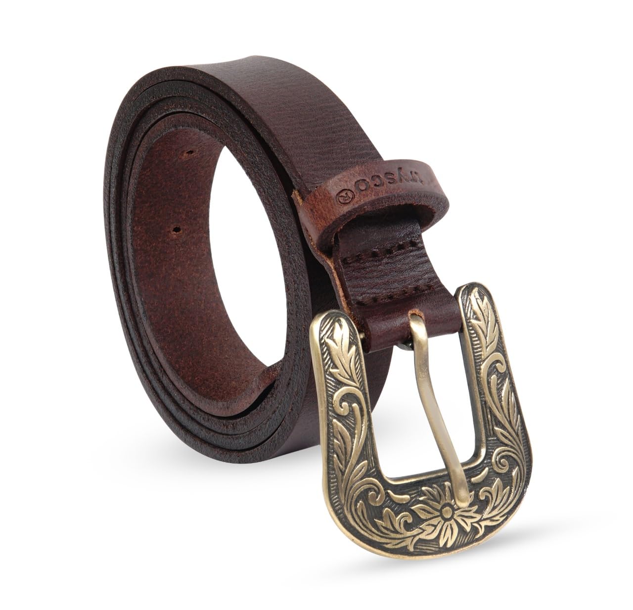 trysco�, Pure Genuine Leather, Girls/Women Multi Purpose Belt (Waist Size -28") (width 23MM) (Brown) - Image 2 thumbnail