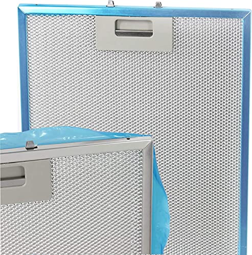 Filtros de grasa universales Spares2go de rejilla de metal 300x250mm plateado para cocina 6