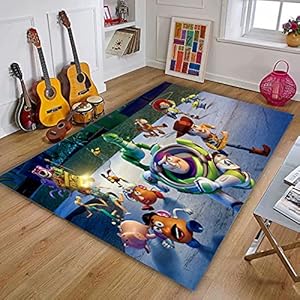 Toy Story Buzz Lightyear Gebied Tapijt Cartoon Kinderen Antislipmat Baby Kruipen Speelkleed Slaapkamer Tapijt Gift 80X150 Cm N1523