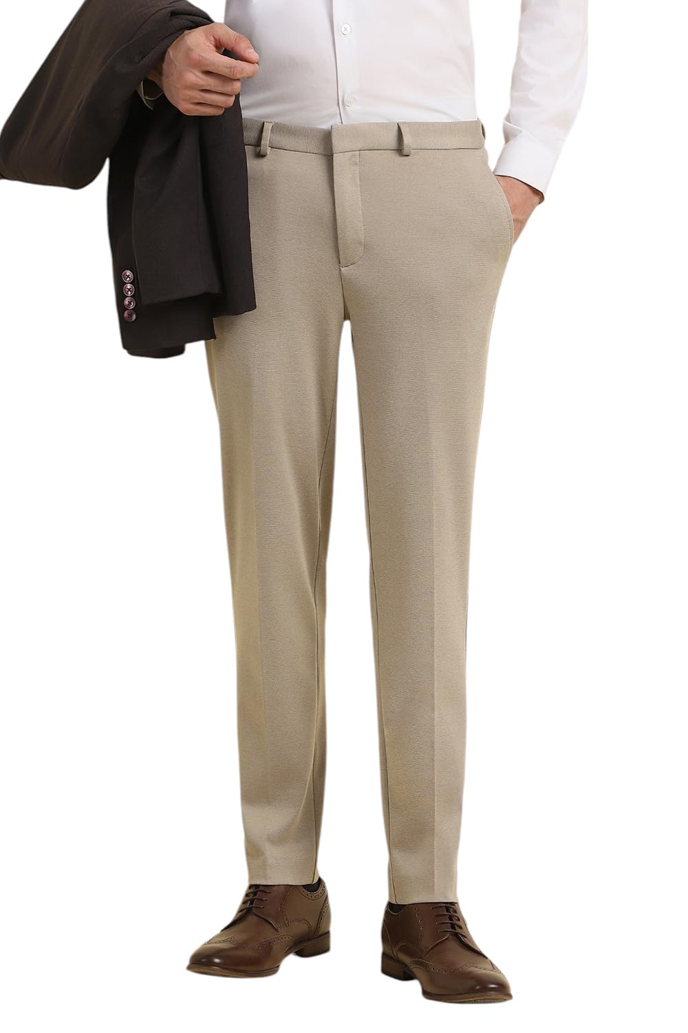 allen solly Men's Regular Work Utility Pants-picture-55