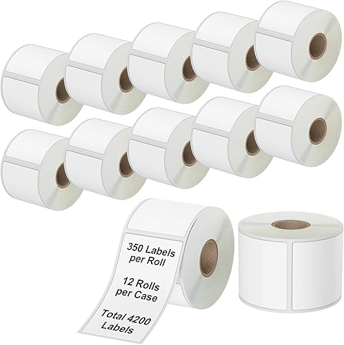 Etiqueta térmica directa de 2.25 x 4 pulgadas, etiquetas de envío compatibles con impresoras de escritorio Zebra y impresora de etiquetas en rollo,