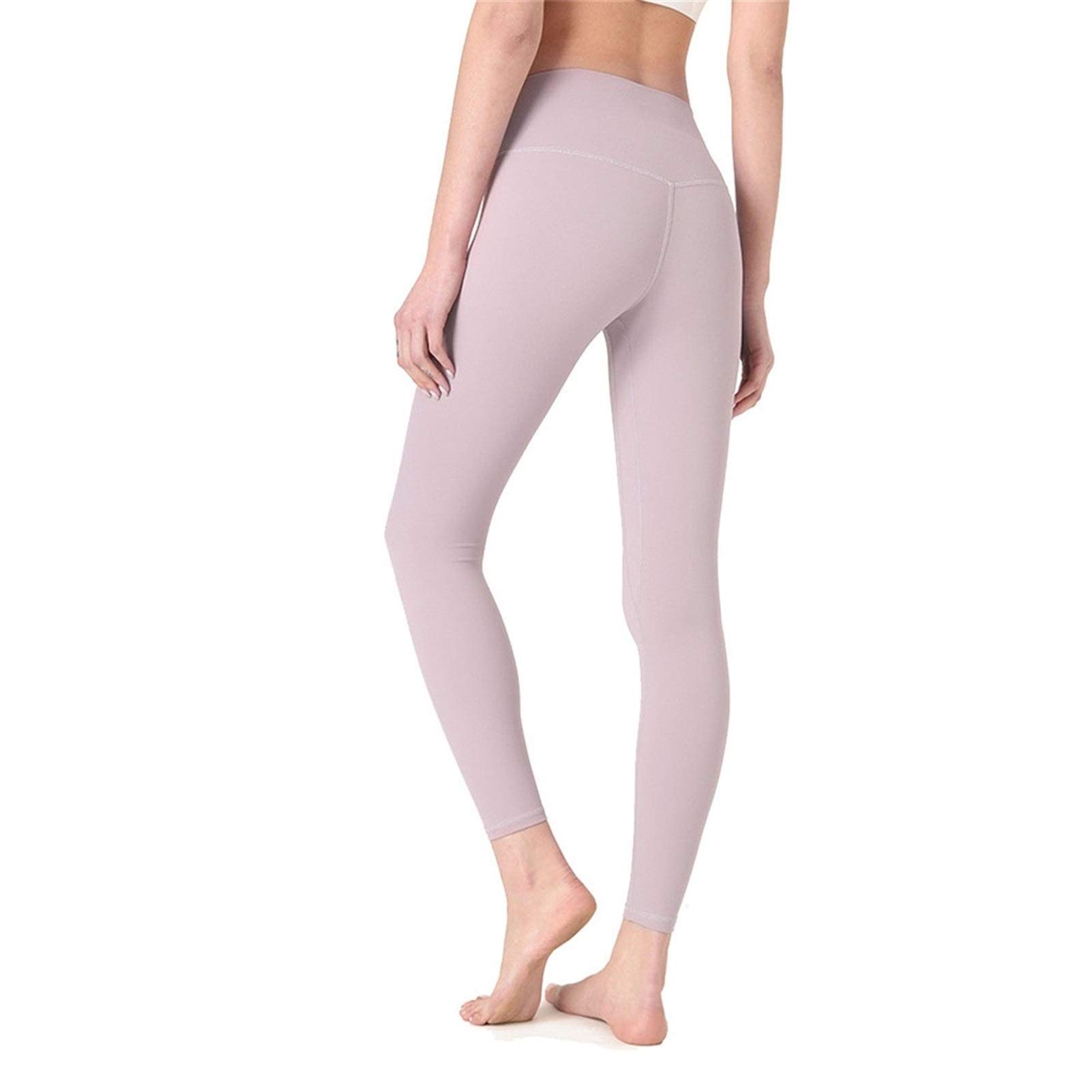 fitness legginsy damskie, Damskie Nagie uczucie Wysokiej talii Legginsy Legginsy Butt Lift Power Flex Slim Jogi Spodnie Aktywne Rajstopy Tummy Control Non See przez rozciągliwe sportowe legginsy do jo