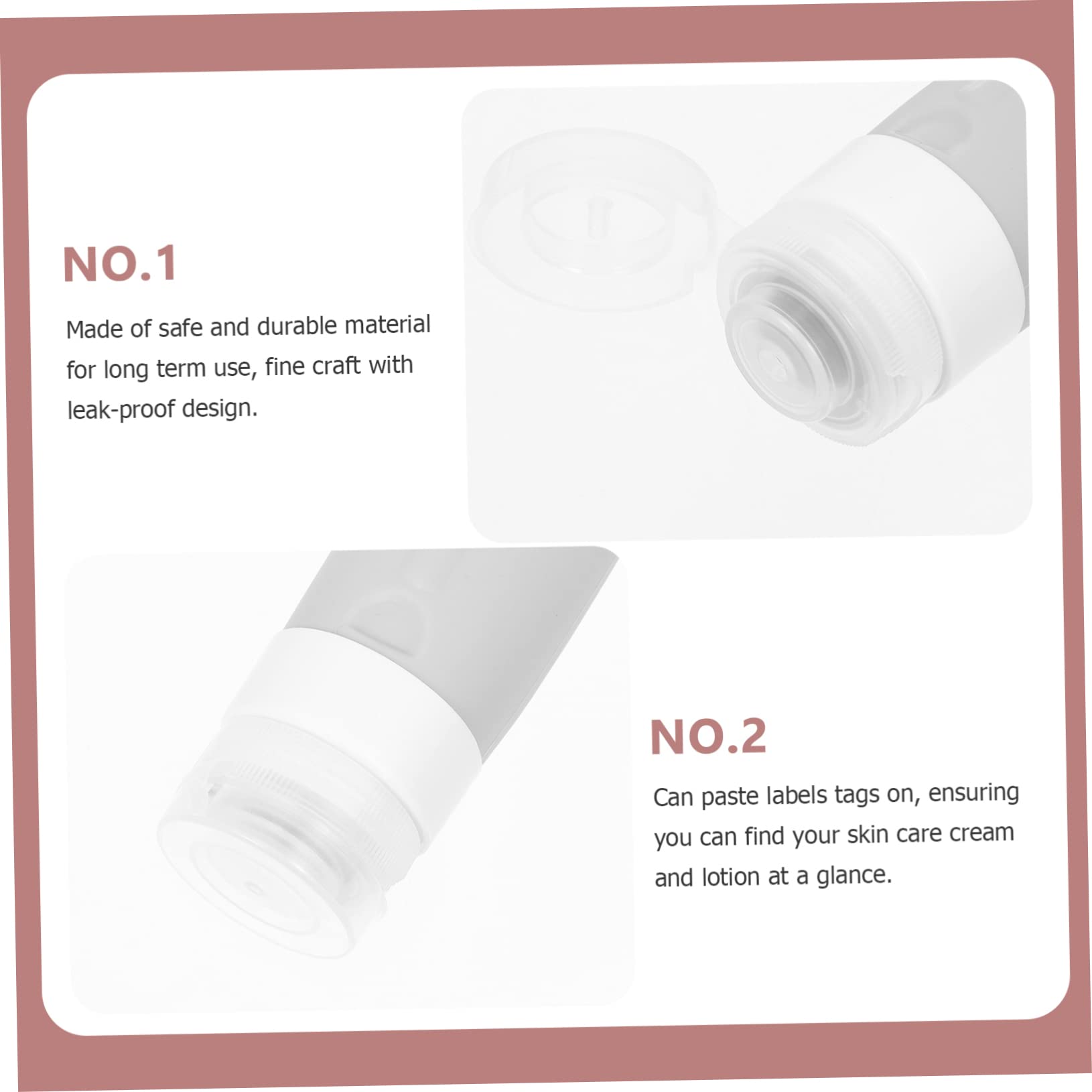 MAGICLULU 8 Pz Bottiglia di silice travel size bottles travel bottles lozione contenitori in silicone contenitore per shampoo dosatore di liquidi piatto bottiglia da viaggio impostare