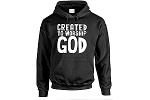 Created to Worship GOD - Jesus Christ Lord - Mens Pullover Hoodie