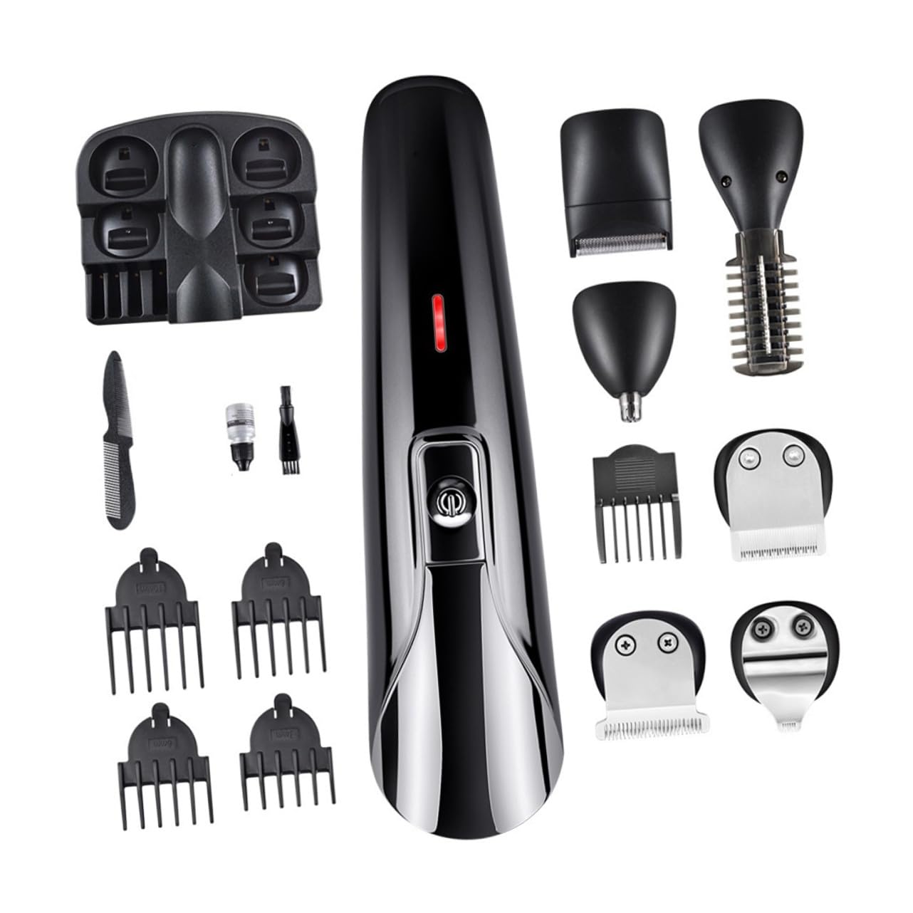 Macchinetta Chioma Uomo Elettrica Ricaricabile USB Abs Nera