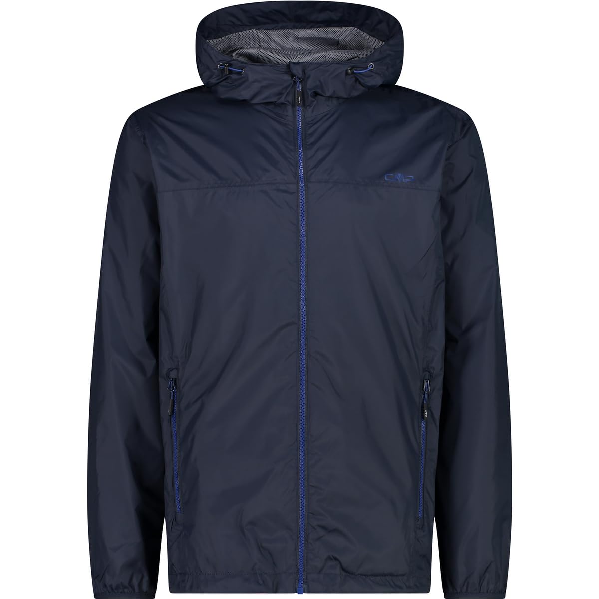 CMP - Man Jacket Rain Fix Hood, B.Blue-Bluish, 52