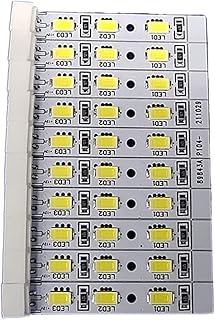 LANGshaw 1/2 / 10pcs Fridge Blanco Luz LED Strip 0064001874 Compatible for Haier BCD-459WDSS Éste por Ronshen por Refrigerador DC12V Barra LED 0.75 * 4,5 cm Leisurely (Color : 10PCS)