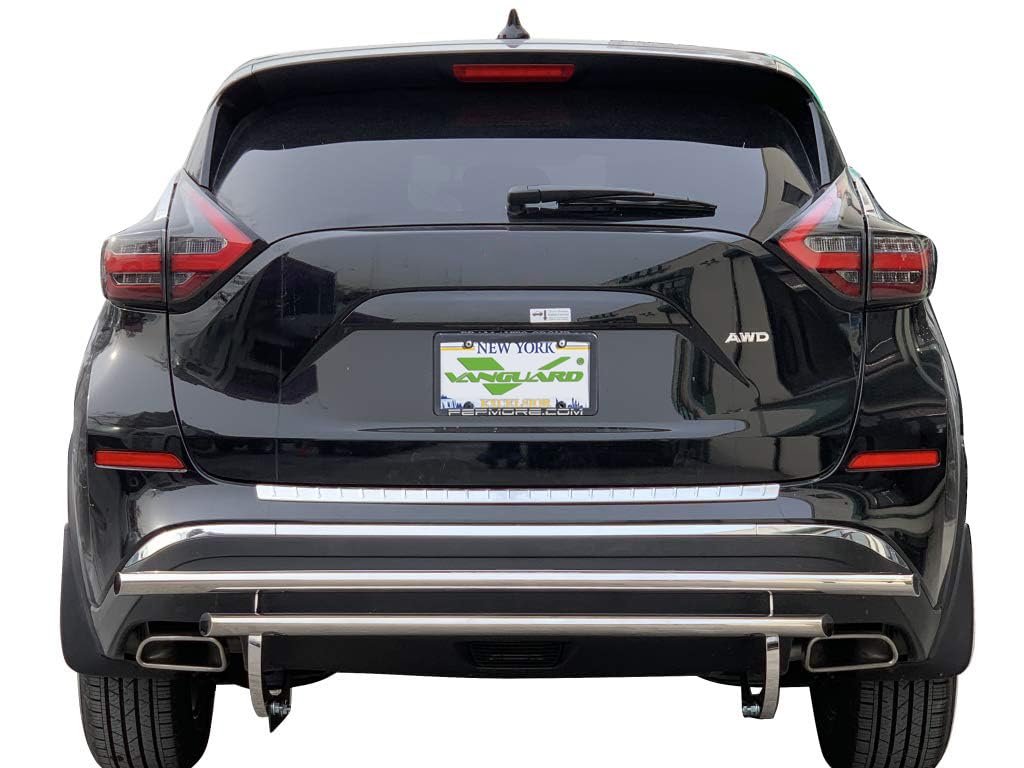 VANGUARD VGRBG-1018-0544SS Stainless Steel Double Layer Rear Bumper Guard | Compatible with 09-22 Nissan Murano