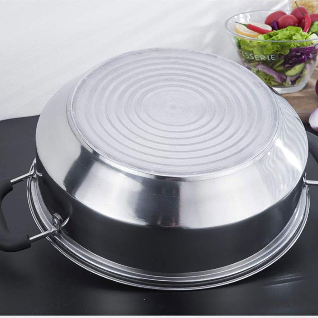 Dampfgartopf aus Edelstahl mit Dampfeinsatz und belüftetem Glasdeckel-Set – sicher und langlebig