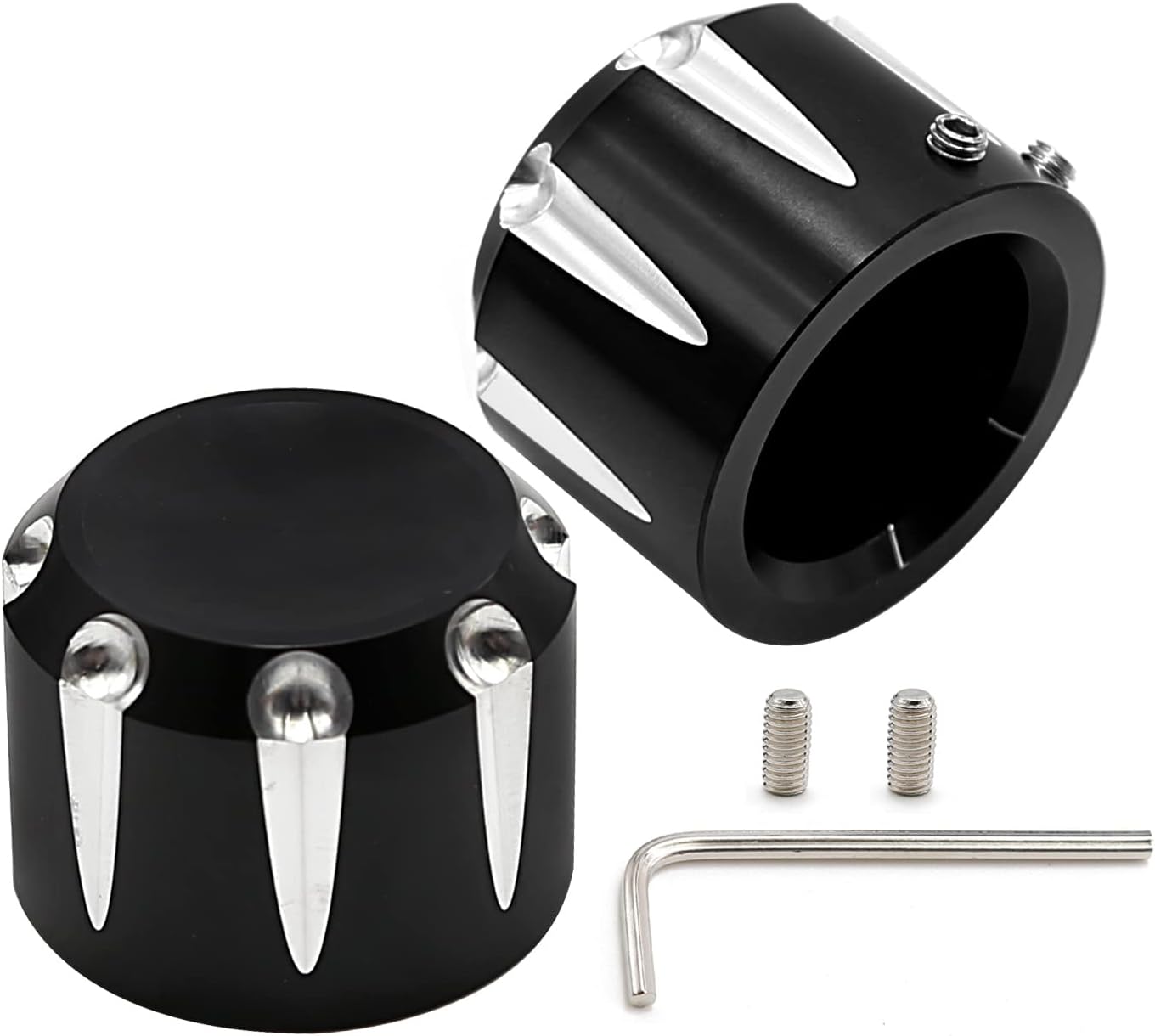 Black Front Axle Nut Cover, Wheel Nut Cover, Bolt Locking