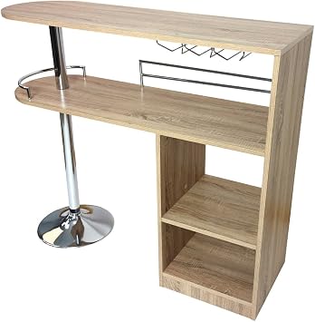 Kitchen Cocktail Bar Table - Oak