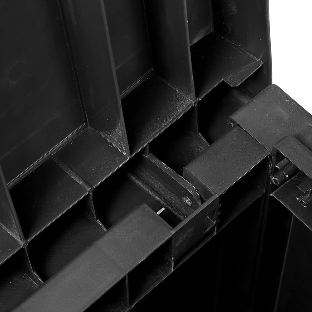 Vandue Modern Home La Jolla Weatherproof Outdoor 51 Gallon Storage Deck Box w/Lid (Black) : Patio, Lawn & Garden