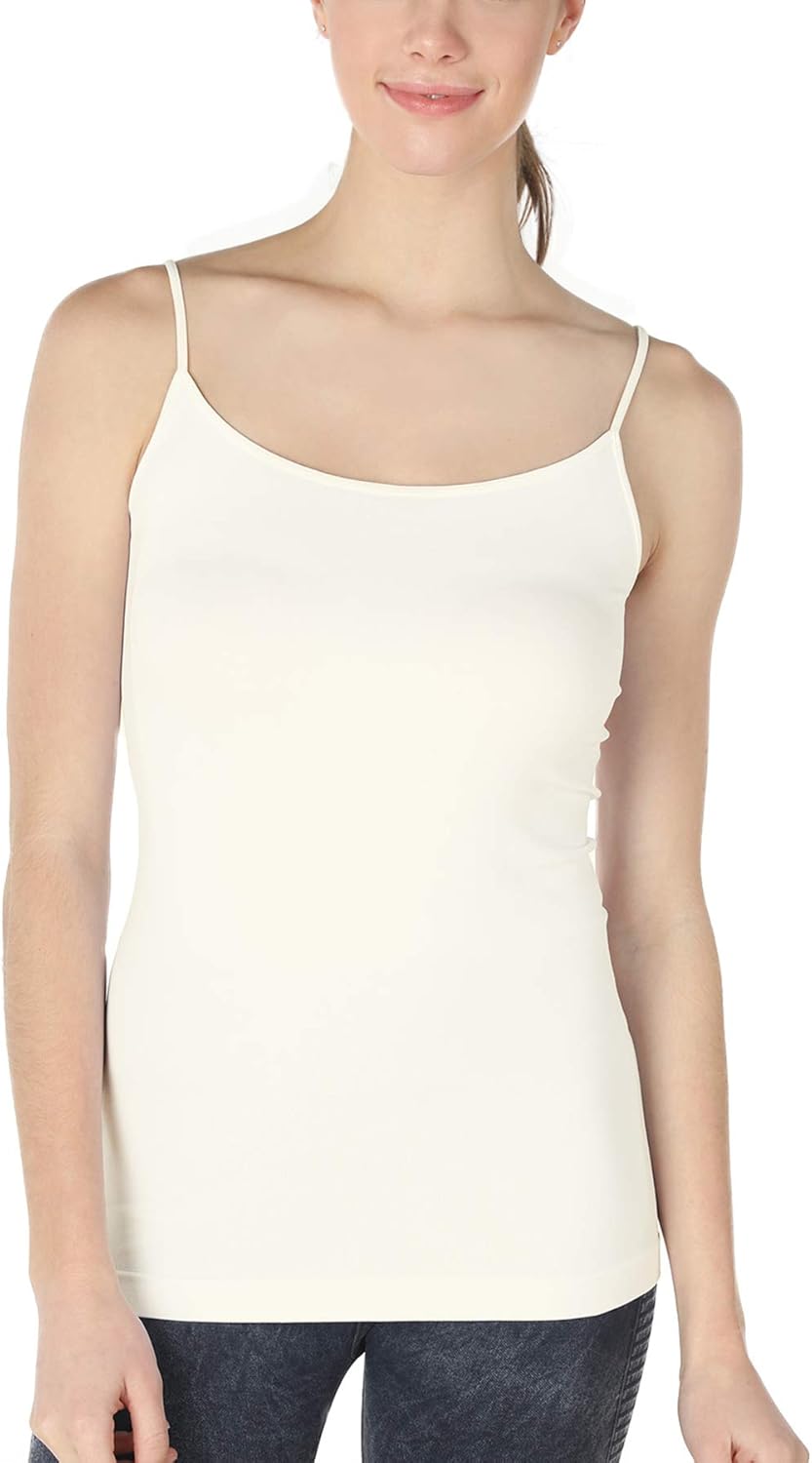 NIKIBIKI Women Seamless Basic Camisole, Made in U.S.A, One Size