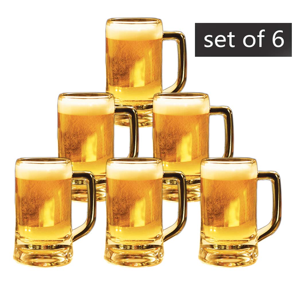 Ecentaur Beer Glasses Steins Pint Glass Beer Mug for Drinking Classics Beer Cup Tumblers Pub Drinkware Bar Glassware Set of 2