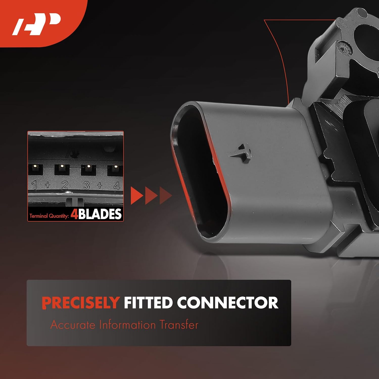 A-Premium Manifold Pressure MAP Sensor [4 Pins] Compatible with Ford Explorer 2011-2019