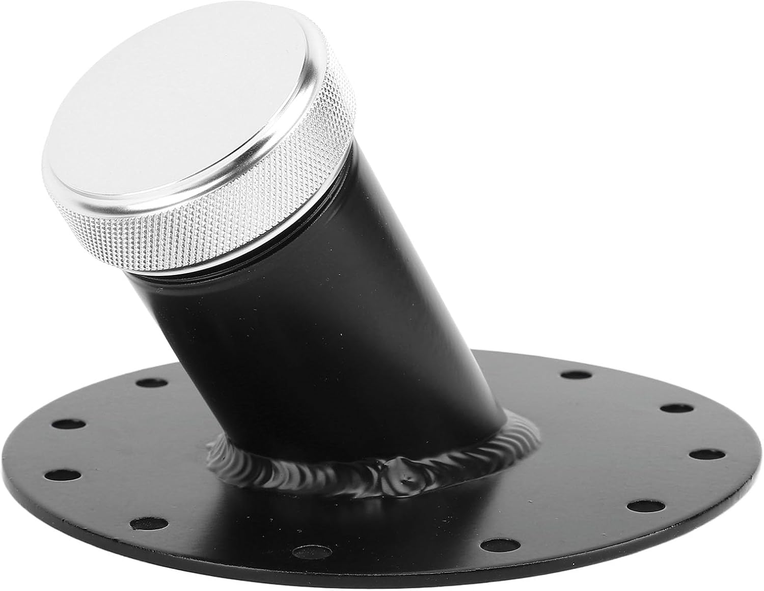 45 Degree Fuel Cell Filler Neck, Fuel Cell Gas Tank Filler Neck High Strength for Vehicle (Black)