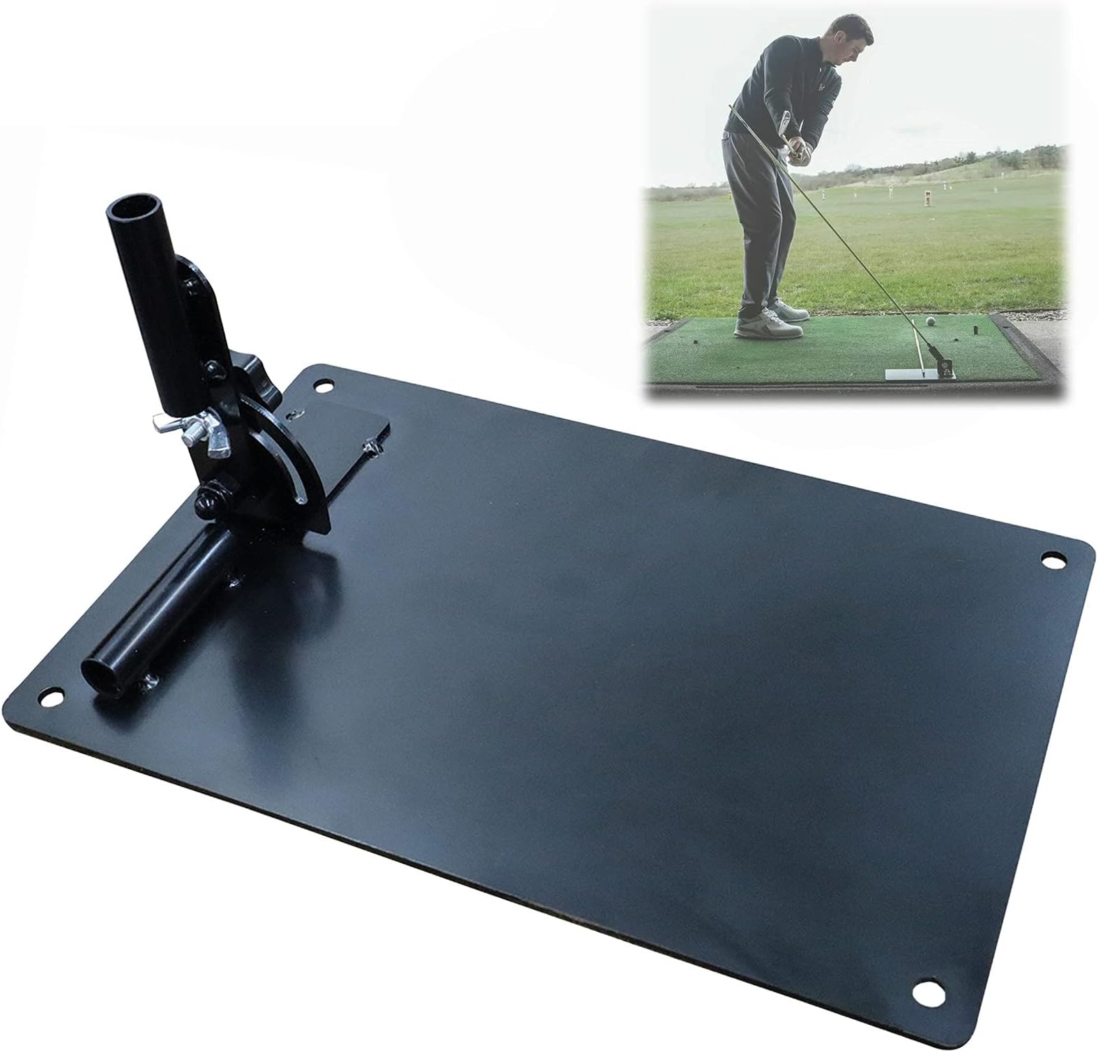 Golf Practice Plate Durable Metal Professional Swing Trainer Practice Tool Training Equipment Golfing Accessory