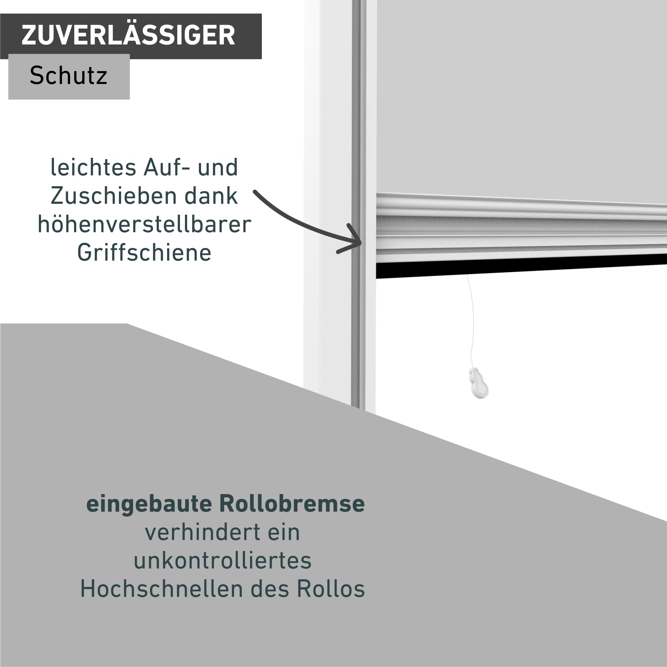 Windhager Insektenschutz Rollofenster zum Einhängen, Insektenschutz-Rollo, Fensterrollo als Mückenschutz, Fliegengitter, Selbstbausatz 100 x 160cm, weiß