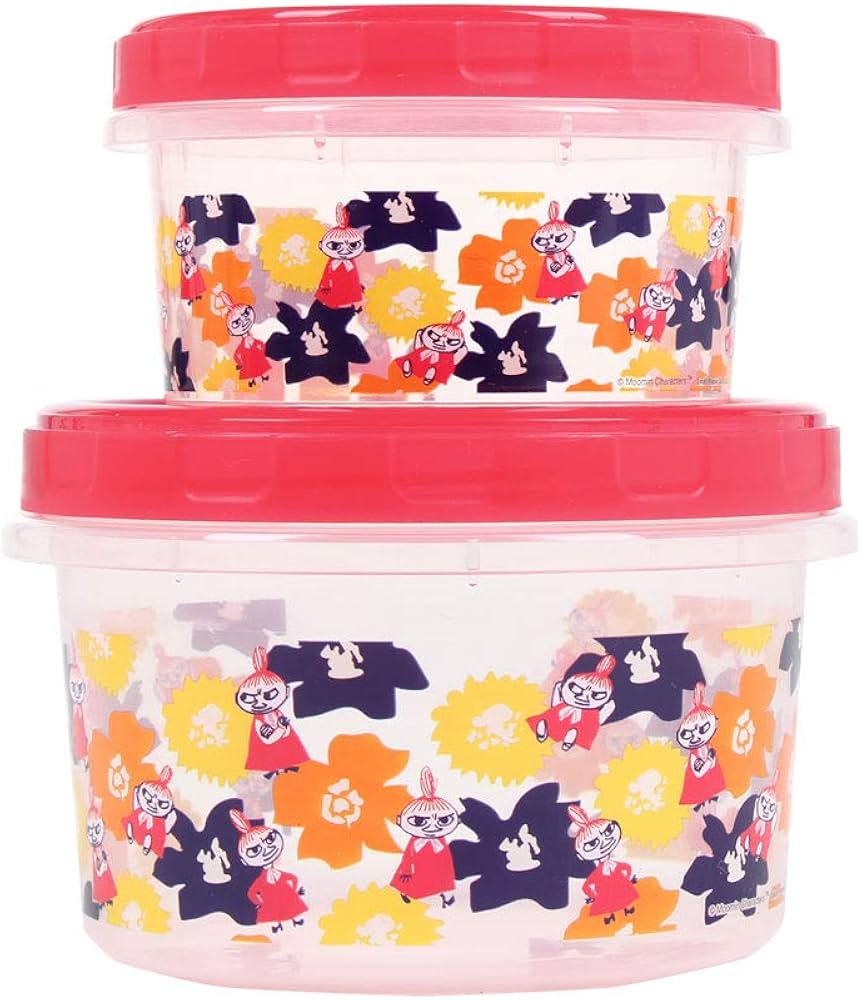 Amazon.co.jp: ムーミン ラウンドコンテナL&M フラワー MMLC3306