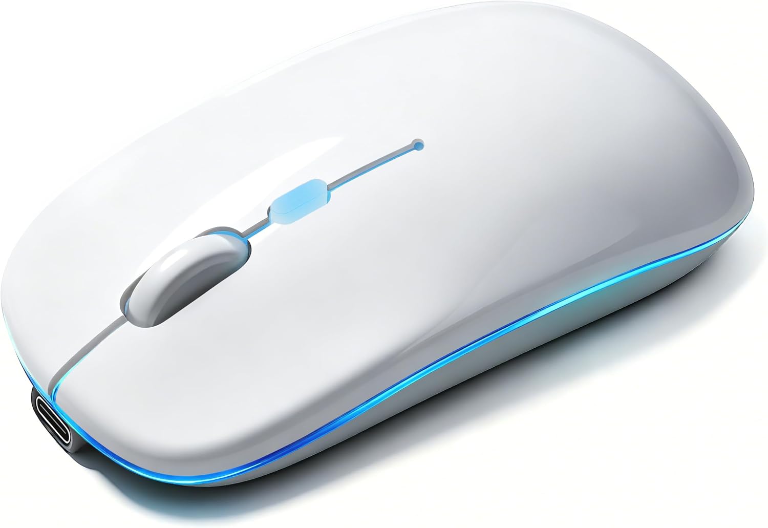 Wireless Bluetooth Mouse, Rechargeable Computer Mouse, Black thumbnail