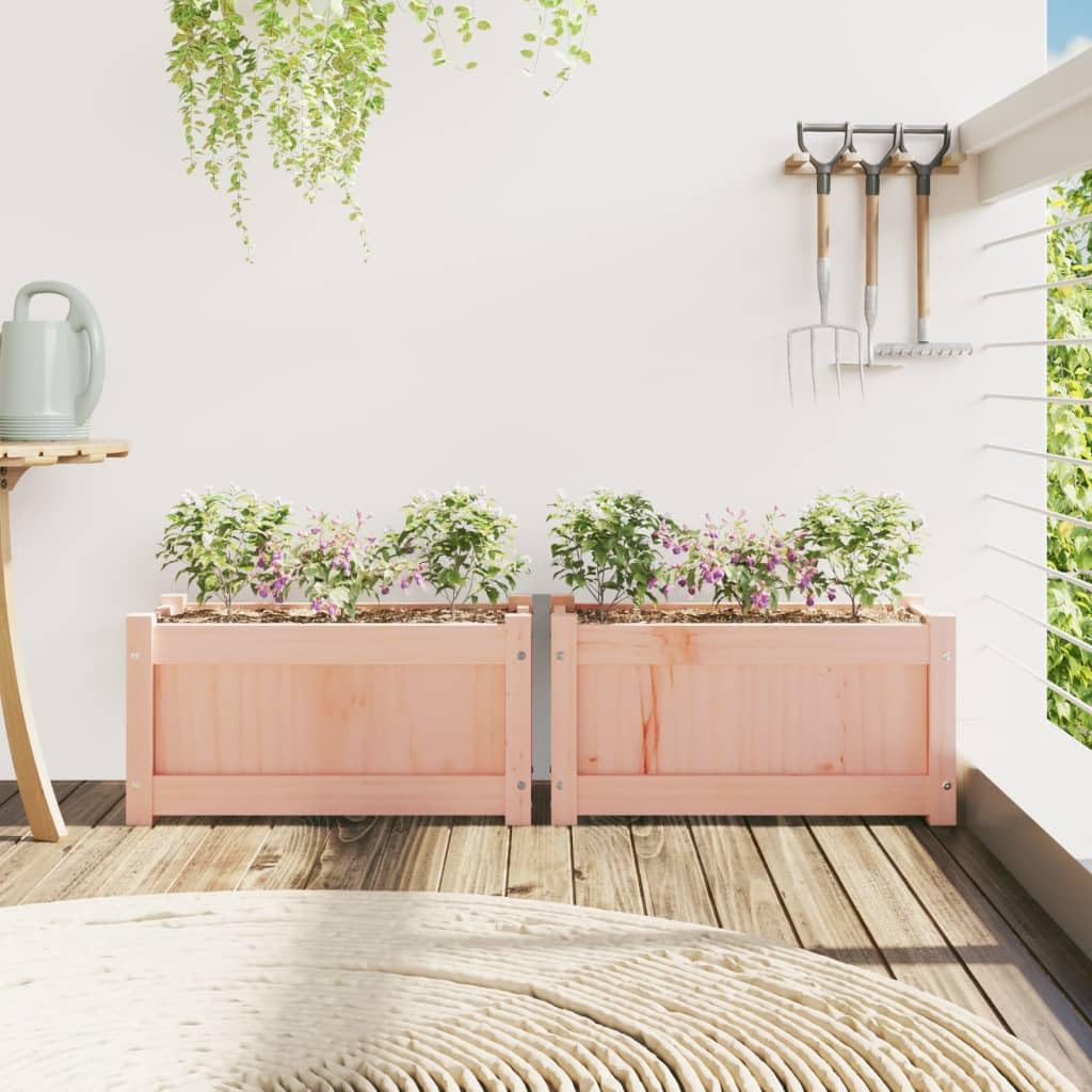 Fioriere da Giardino in Legno Solido Douglas, capacità Generosa, Funzione Decorativa con Un Design Notevole per Gli Appassionati di Fai -da -Te