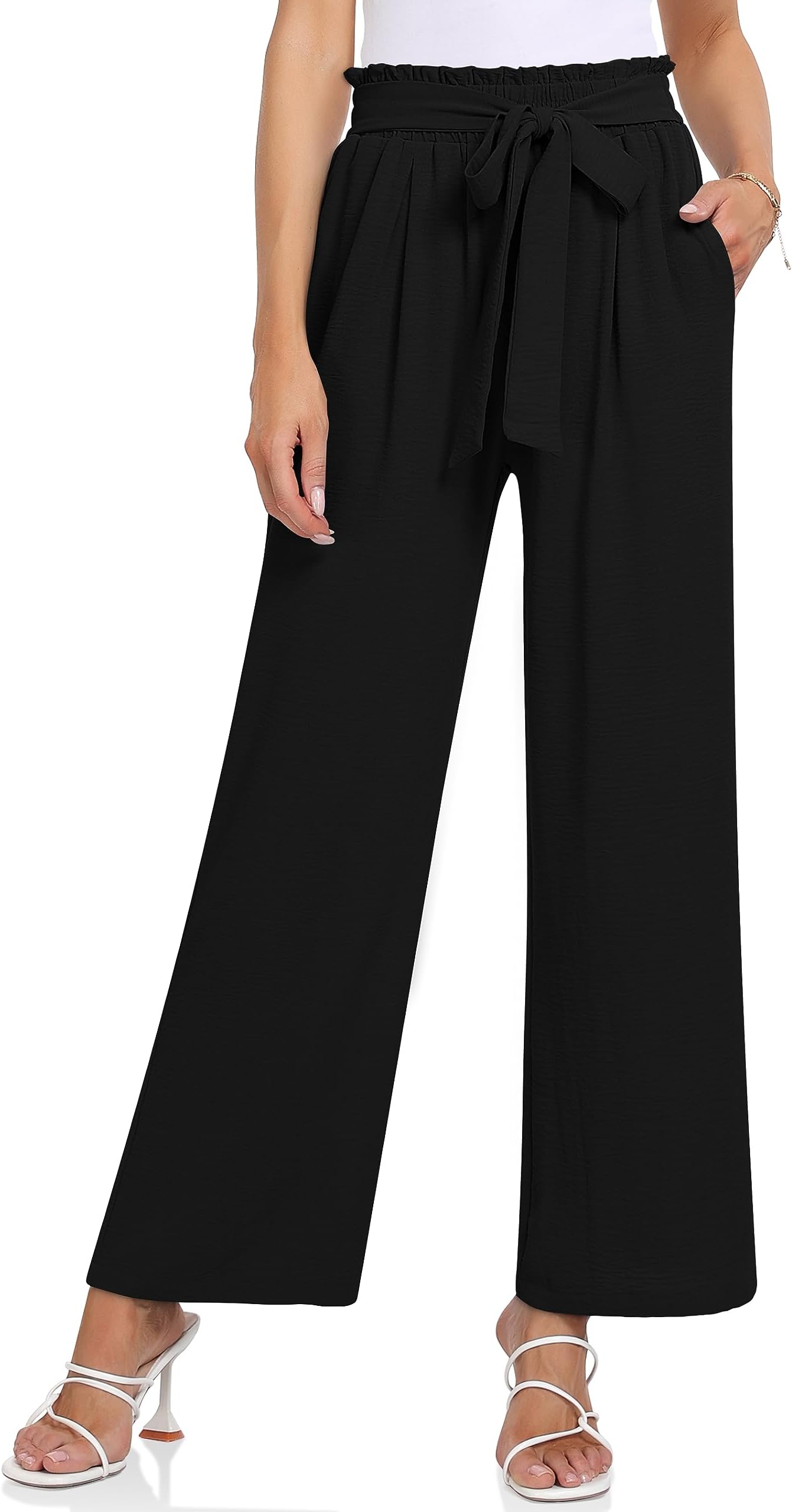 TARSEDress Pants Women High Waisted Wide Leg Lounge Pants Business Casual Work Pants with Pockets
