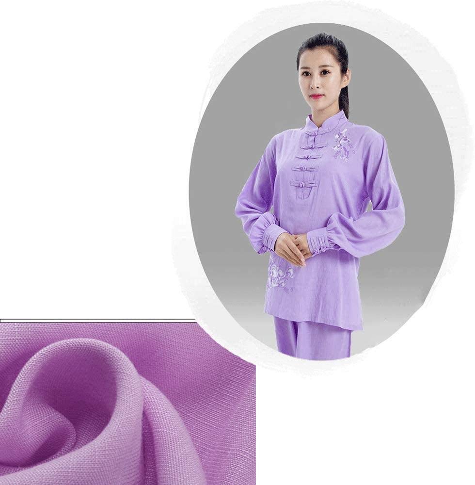 Odzież Tai Chi Mundury do sztuk walki Odzież Tai Chi Damska haftowana pościel Bawełniana Odzież Tai Chi Odzież do ćwiczeń Cienki rękaw z krótkim rękawem Odzież do sztuk walki Chiński Kung Fu Cl