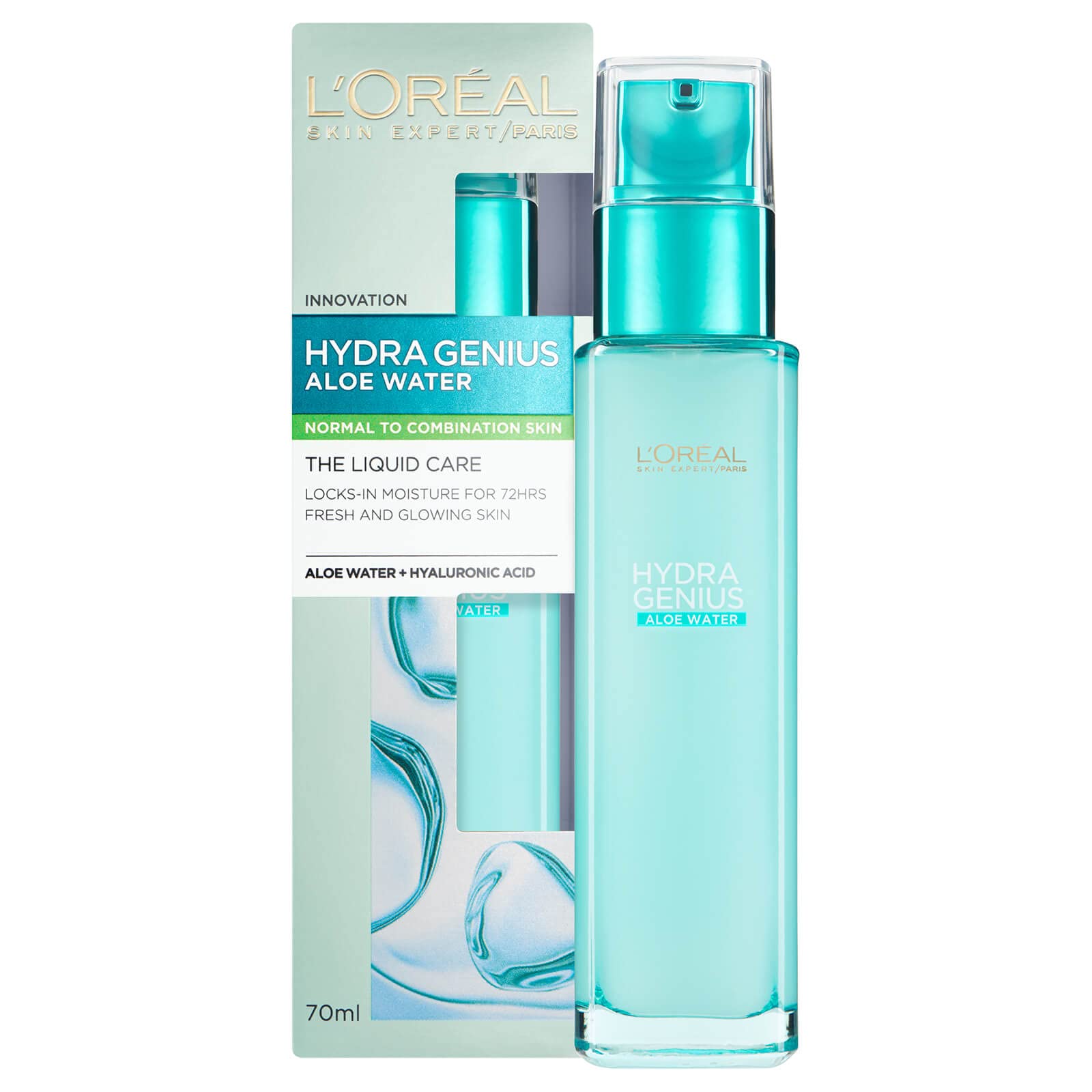 L'oréal Paris Hydra Genius Liquid Care Moisturiser – 70Ml | Long‑Lasting Hydration | Smooths Texture | Boosts Radiance