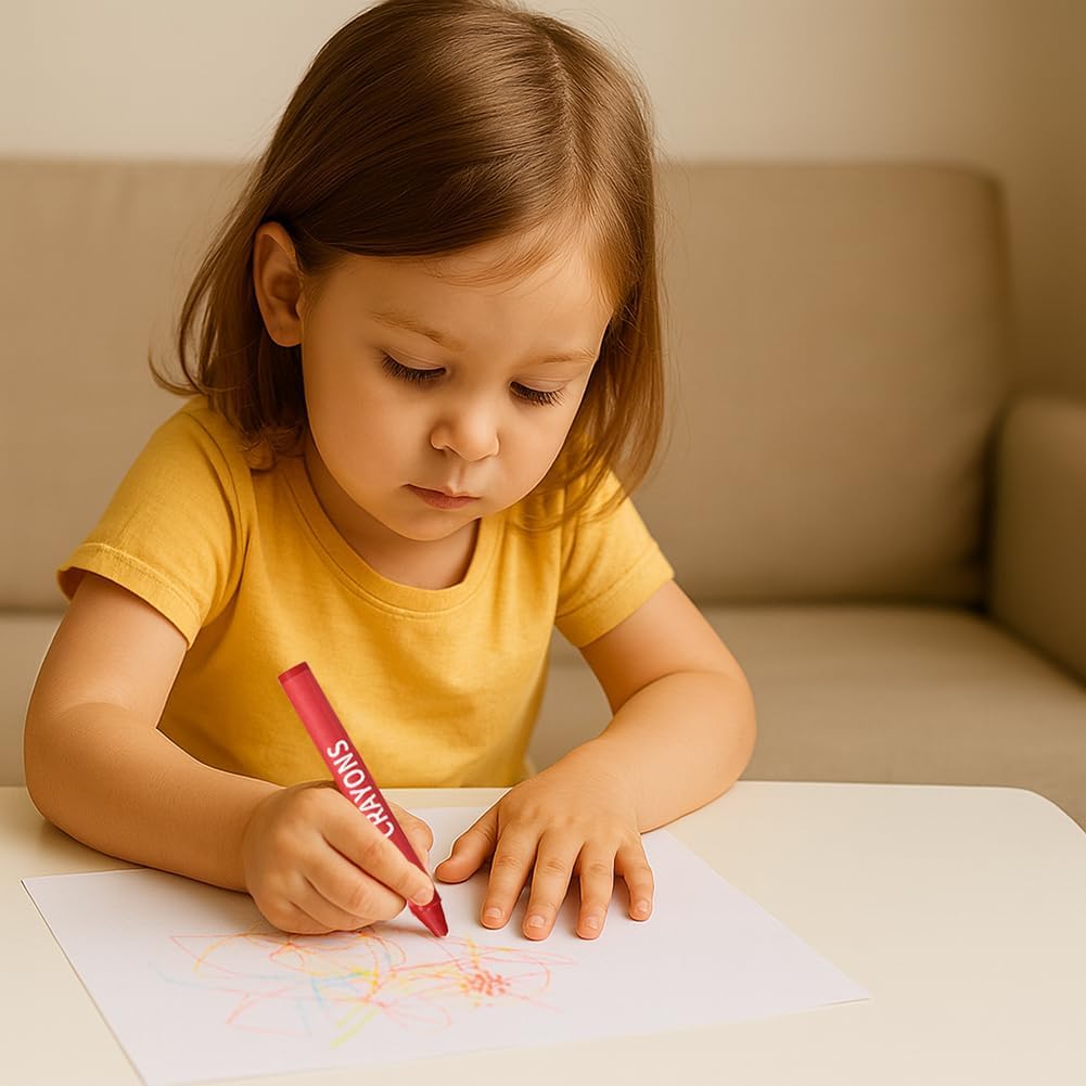 Rarlan Crayons Bulk, 6 Colors, 200 Boxes, 1200 Count Crayons