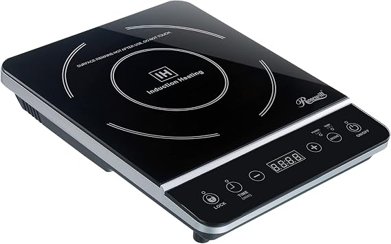 Rosewill Induction Cooker 1800 Watt, Induction Cooktop, Electric Burner with Stainless Steel Pot 10 3.5 QT 18-8, RHAI-13001