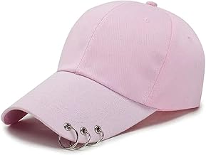 قبعة بتصميم مثقوب بحلقات صيفية للبنات, زهري , مقاس واحد