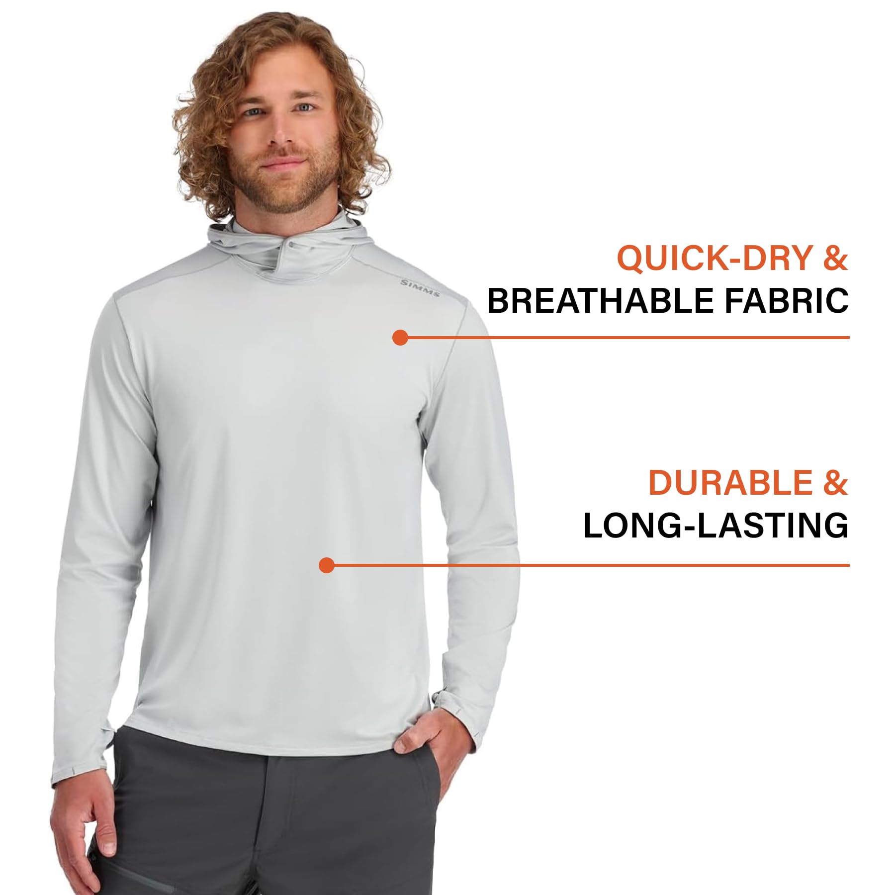 Amazon.com: Simms SolarFlex Hoody Bay Leaf S : Clothing, Shoes