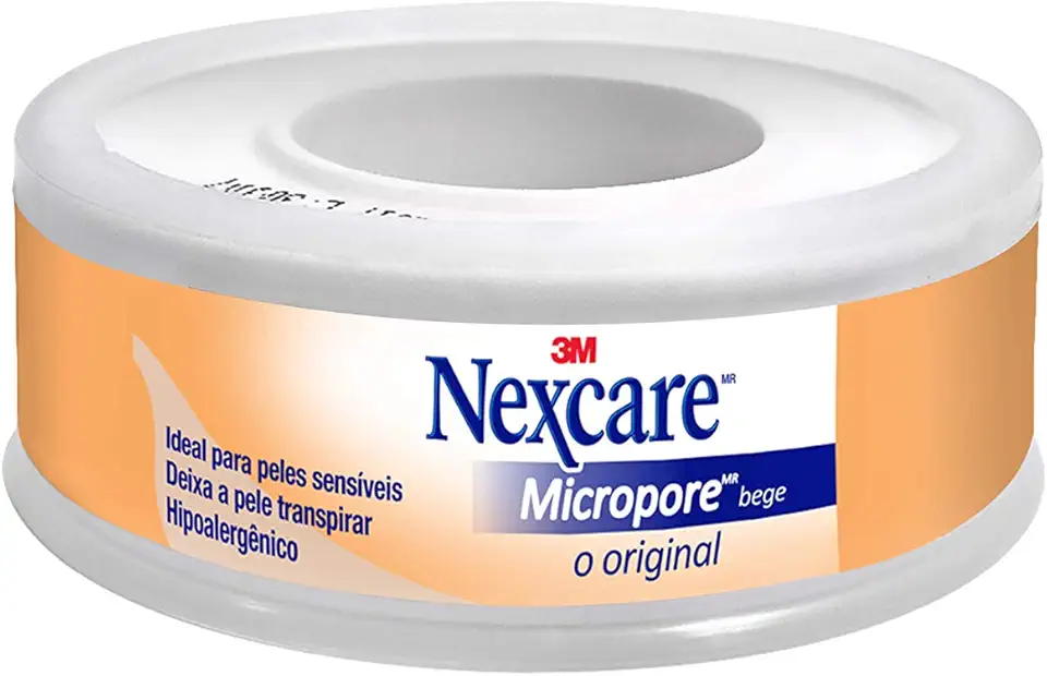 3M, Fita Micropore Nexcare, Bege - 12 mm x 4,5 m