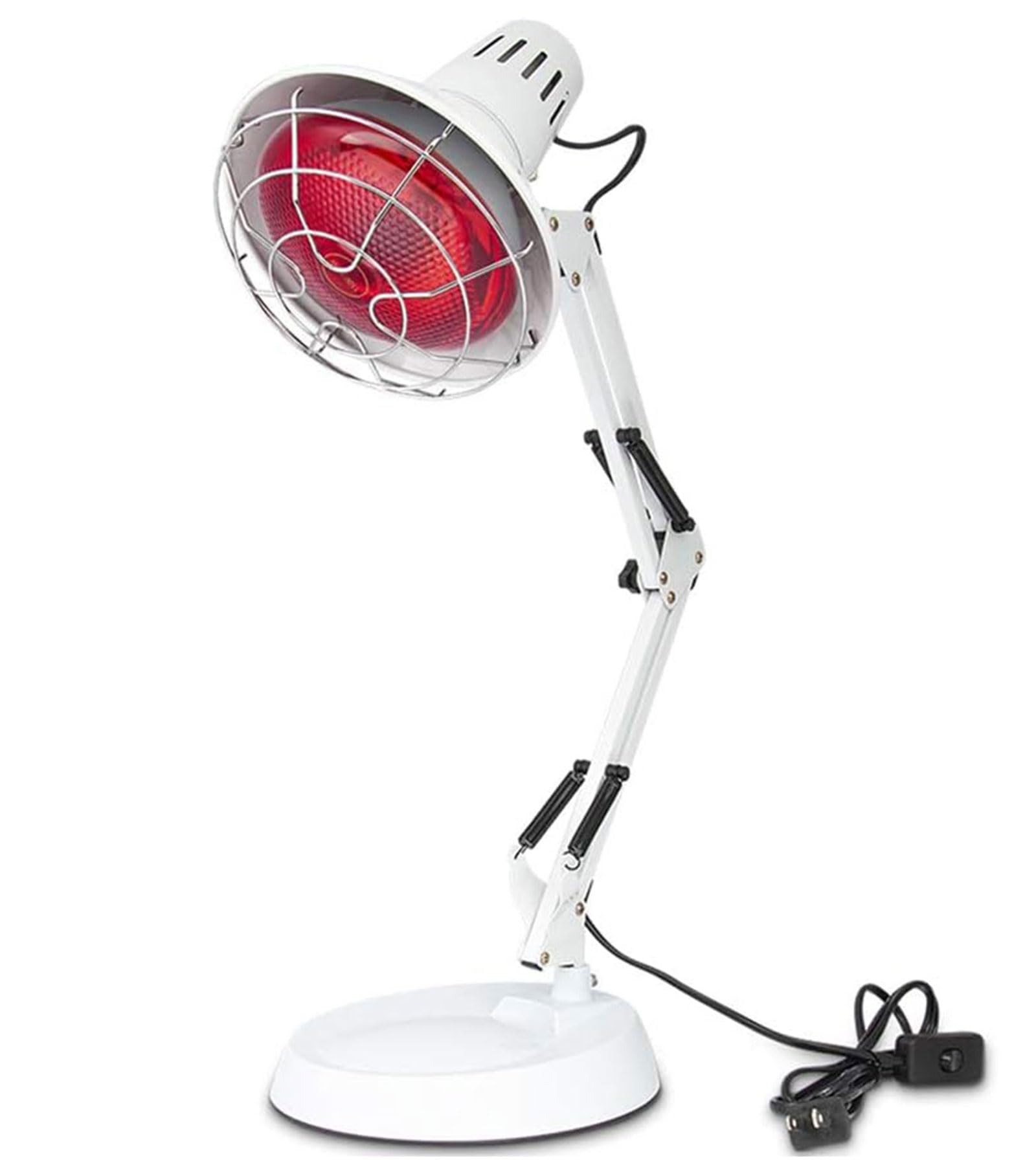 Serfory Infrared Lamp, 150W Near Infrared Light Therapy with Stand Sturdy, Adjustable Red Light Heat Lamp Intensity & Angle, Red Light Therapy Bulb for Body Neck Shoulder Joints Back Pain Relief