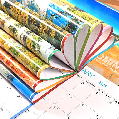 2023-2024 Wall Calendar - Wall Calendar 2023-2024, 18-Month Monthly Wall Calendar 2023-2024, Calendar 2023-2024 From Jul. 2023 - Dec. 2024, 11.63" X 23.26" (Open), Unruled Blocks With Thick Paper #TOP6