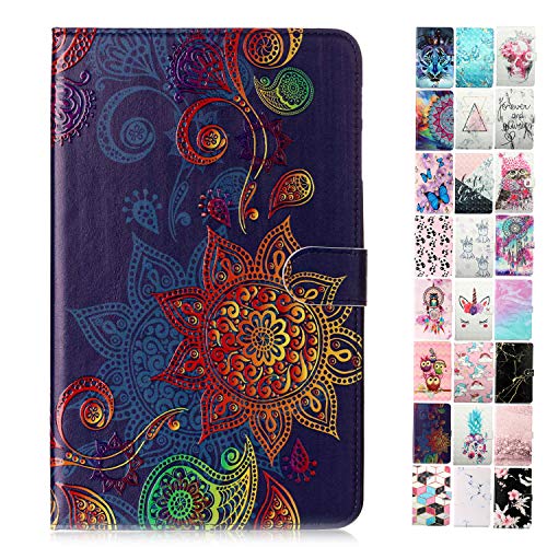 Tablet-PC Hülle kompatibel für Apple iPad Mini 5/4 / 3/2 / 1 Muster Design Tasche Leder Flip Case Etui Schutzhülle Cover mit Kartenfach -