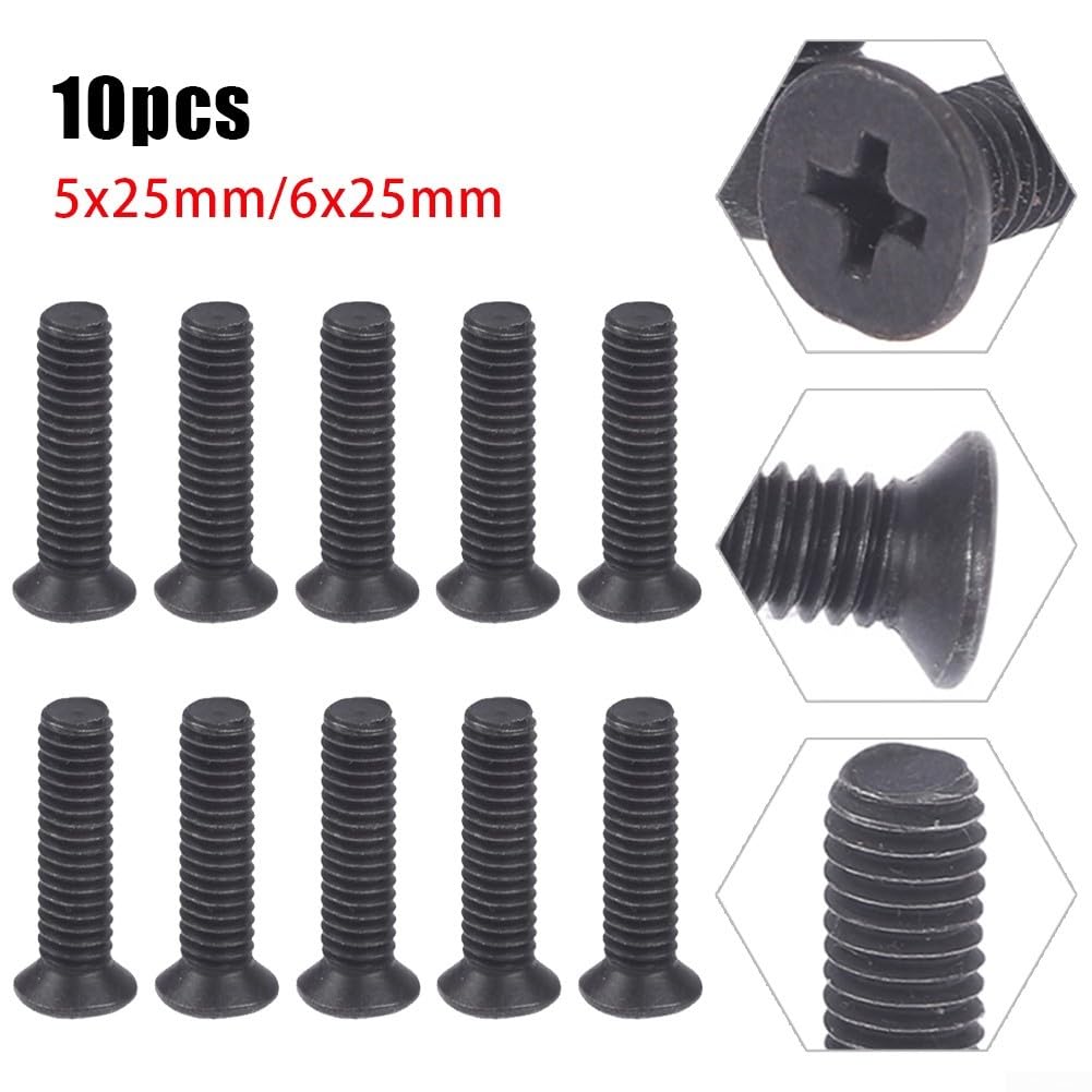 Produktbild von Bohrfutterschaft-Adapterschrauben M5/M6 – Linksgewinde, 6 Stück, Passend Für 1/2" & 3/8" UNF-Bohrfutter