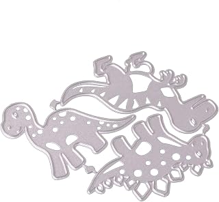 Catoon Dinosaur Die Cut for Card Making, Dinosaur Metal Cutting Dies Congratulations Die Cuts Birthday Embossing Stencils Template for DIY Scrap-Booking Decor Wedding Birthday Blessing Card