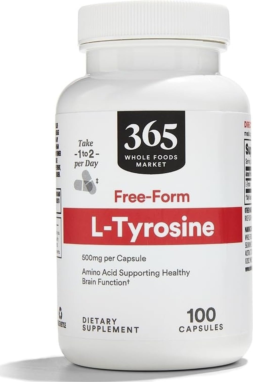 365 by Whole Foods Market, L Tyrosine 500Mg, 100 Capsules