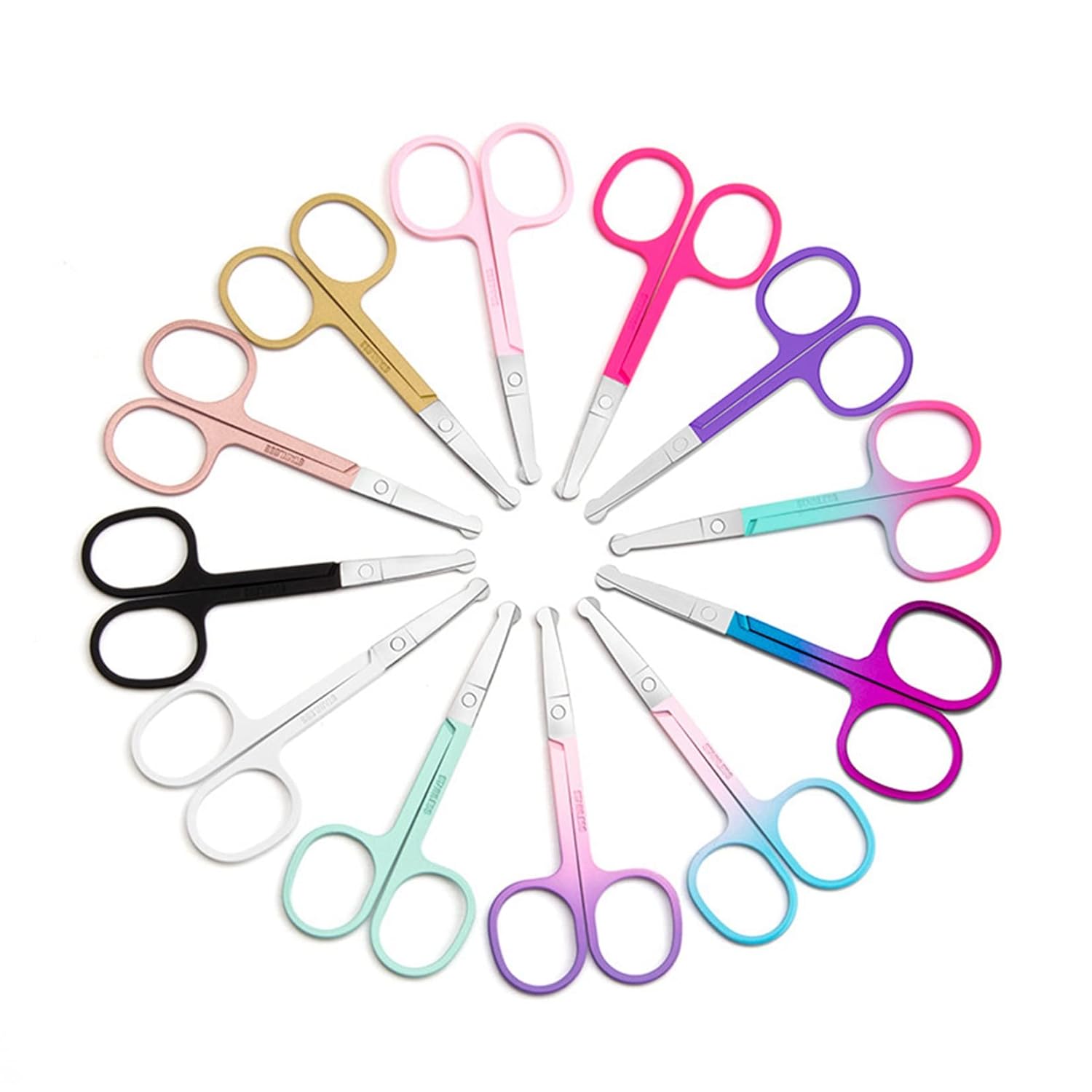 Eyebrow Grooming Scissors Nose Hair Trimmer Stainless Steel Beauty Tools for Beard Eyebrow Nose Hair Mustache Eyelash : Beauty & Personal Care